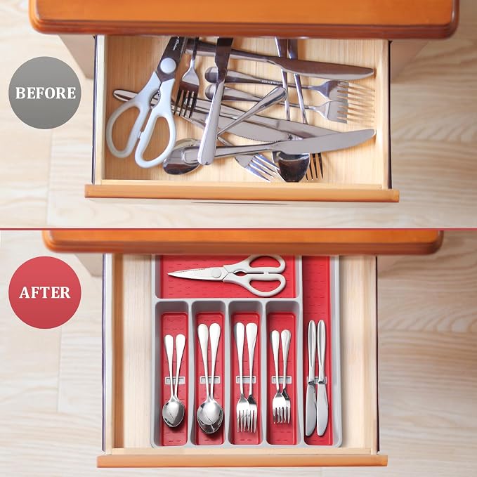 Silverware Organizer with Cutlery Icons，Silverware Tray - Image 7