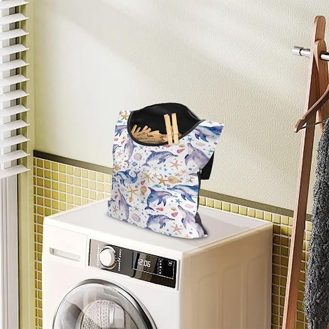 Cute Dophin Clothespin Bag Clothespin Storage - Image 3
