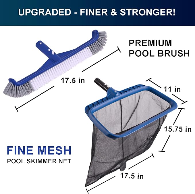 Fine Mesh Pool Net & Brush Head Combo - Image 2