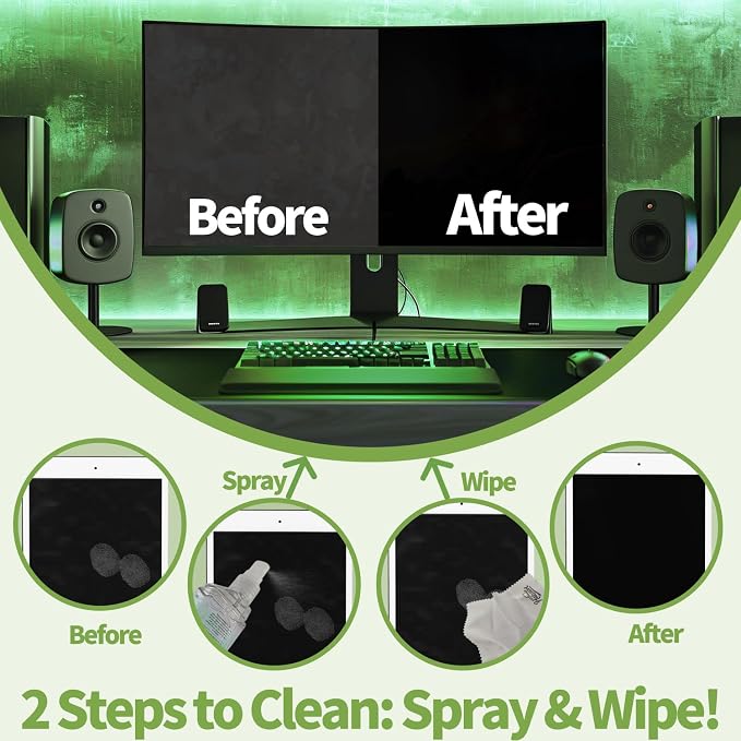 2 Pack Electronic Screen Cleaner Spray, Hatstart Cell Phone Touch Screens - Image 2