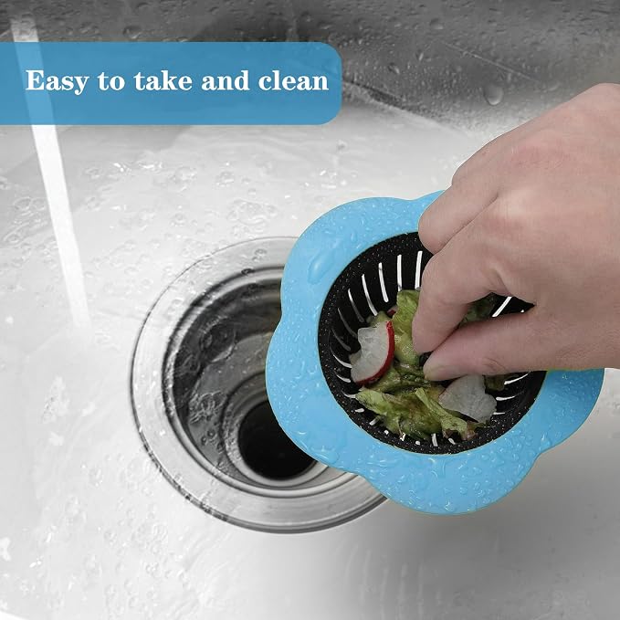 4 Pcs Kitchen Sink Strainer, Upgraded Silicone Sink Drain Strainer - Image 6