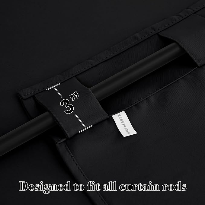 RYB HOME Short Bedroom Blackout Curtains - Image 2