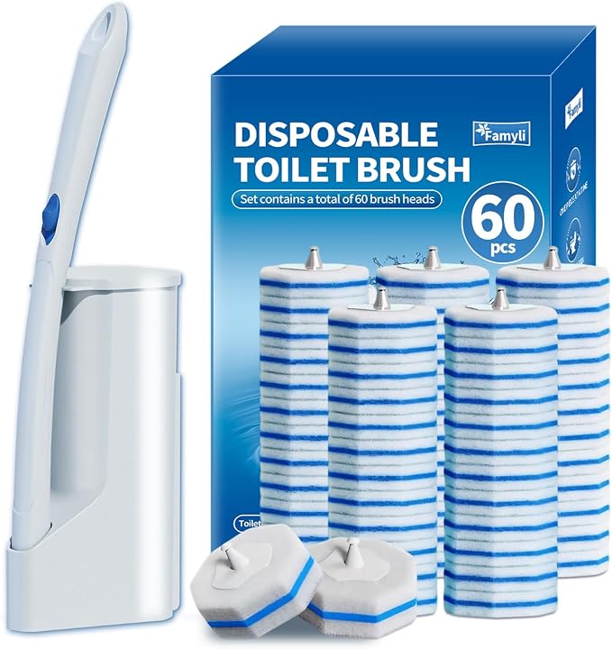 Disposable Toilet Brush Set by Unknown