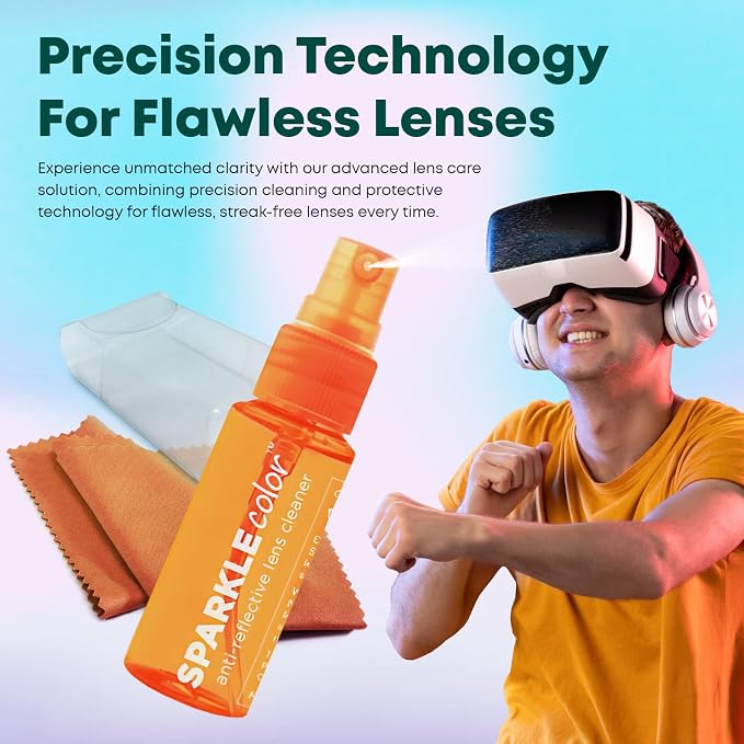 Vinyl Flip-Top Pouch Eyeglass Lens Cleaner Spray Kit - Image 6