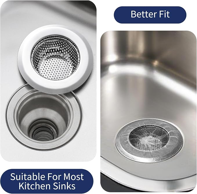 BATHRINS Kitchen Sink Drain Strainer Combination 100 Pieces of Sink Strainer - Image 5