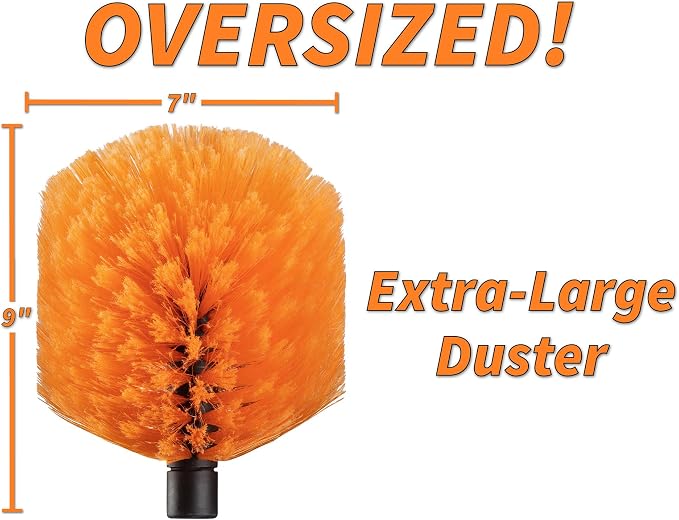 5-25 ft Cobweb Duster with Extension Pole // 30+ Foot High Reach Spider Web - Image 3