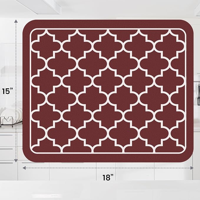 WISELIFE Dish Drying Mat Super Absorbent Drying Mat Large Dish Drying Mats - Image 3