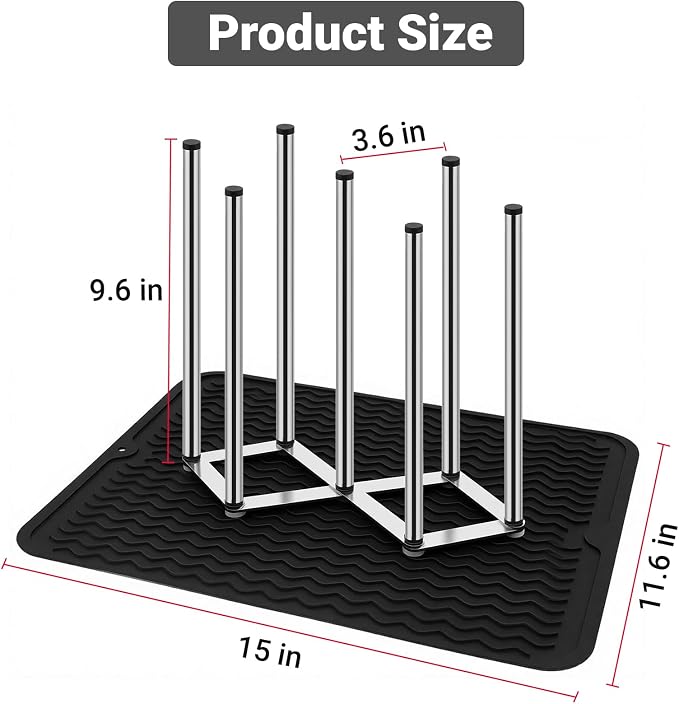 Stainless Steel Bottle Drying Rack - Image 2