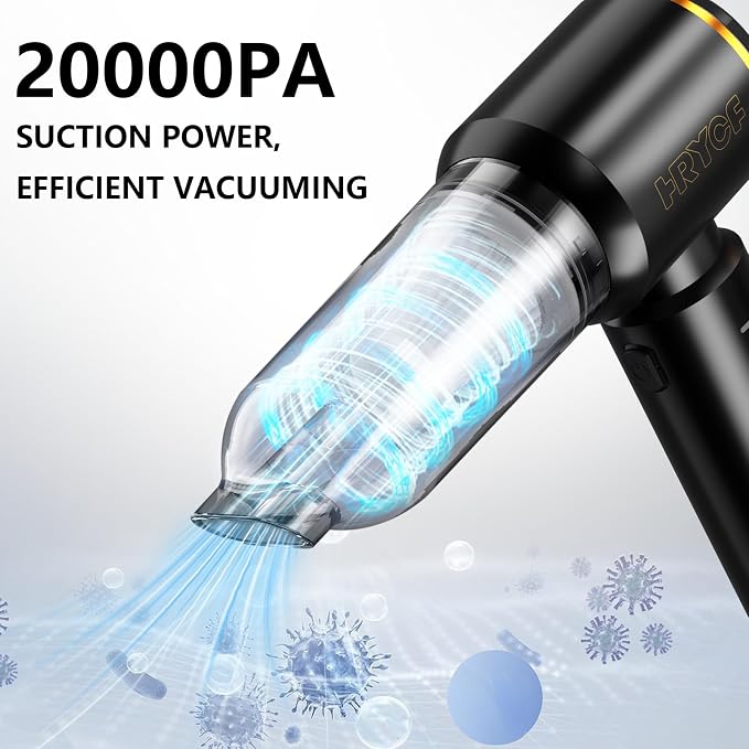 Car Vacuum Cleaner, Handheld Vacuum, 20000PA High Power 4-in-1 Portable - Image 2