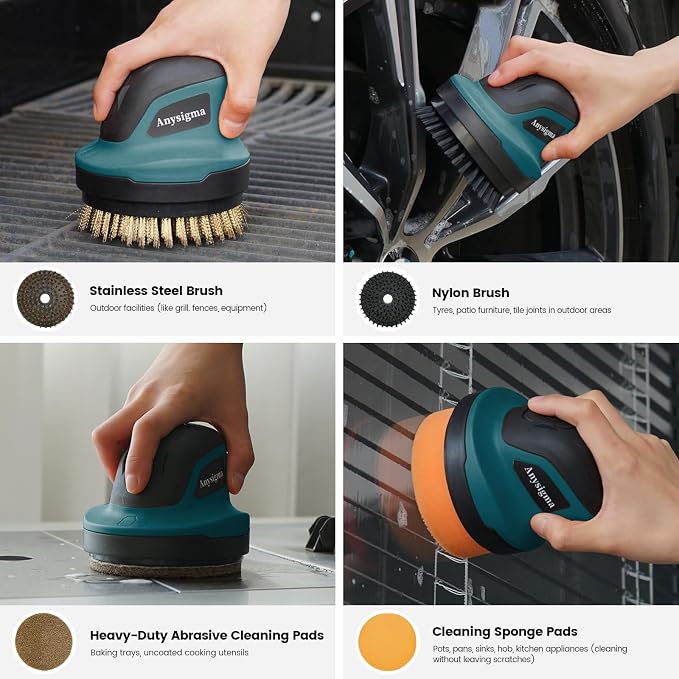 Electric Grill Brush- Waterproof Cordless Rotary Cleaning Brush - Image 3