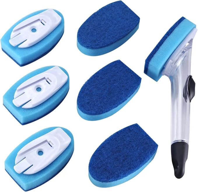 Dish Wand & 7 Pack Dishwashing Sponge Refills Non Scratch, dishwashing Sponge by DGSDKD