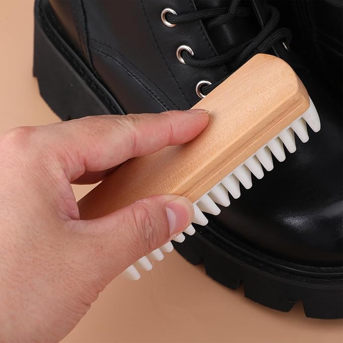 2 Pcs Suede Brushes for Shoes, Crepe Shoe Brush and Eraser - Image 2