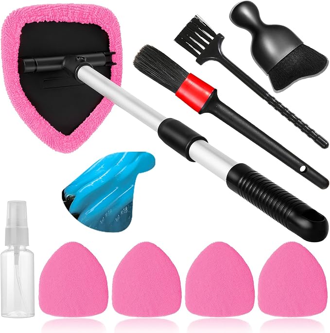 10pcs Windshield Cleaner Tool, Car Window Cleaning Wash Kit by Qydipclin