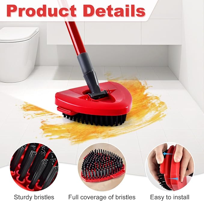 Scrubber Mop Head for Ocedar, Upgrade Scrub Brush for Ocedar, Spin Mop Scrub - Image 3