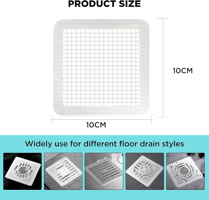 35 Pack Disposable Floor Drain Stickers, Hair Drain Stickers Disposable Shower - Image 2