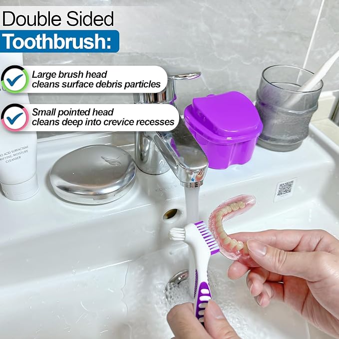 Denture Bath Case Denture Cleaning Cup - Image 6