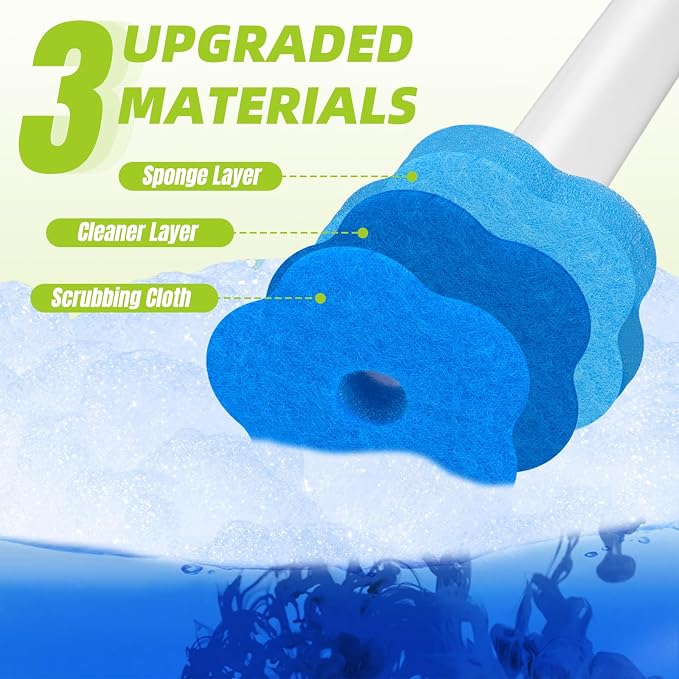 KOKL 2 Pack Disposable Toilet Brush - Image 5