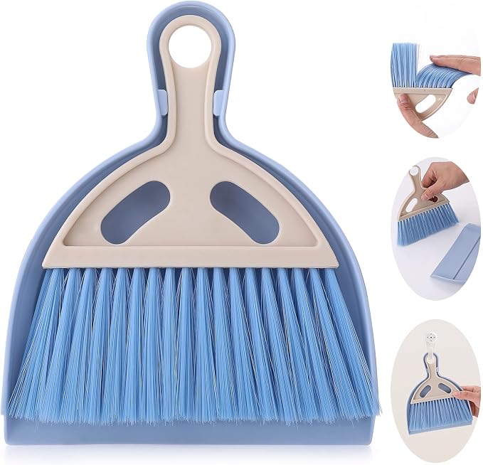 cobee Small Broom and Dustpan Cleaning Set, Mini Whisk Dustpan and Brush by Unknown