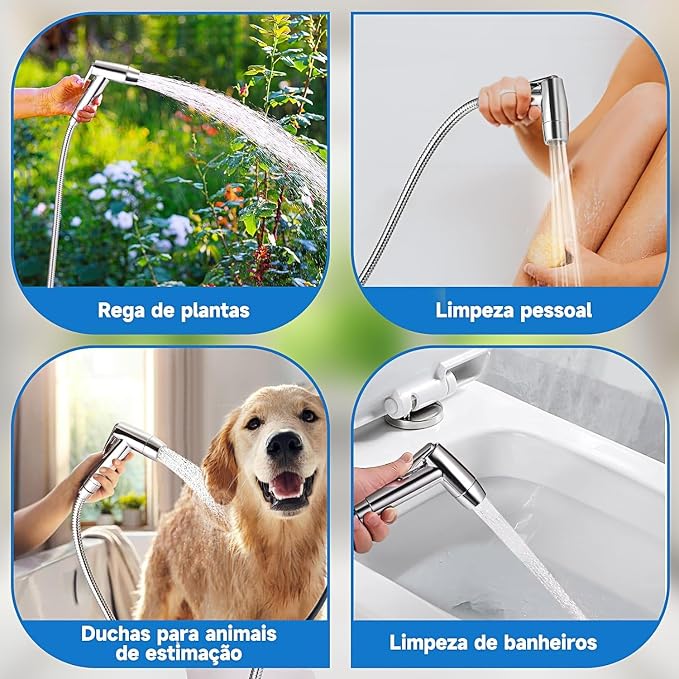 Handheld Bidet Sprayer Toilet Bathroom Douche Cloth Washing Diaper Cleaning - Image 6
