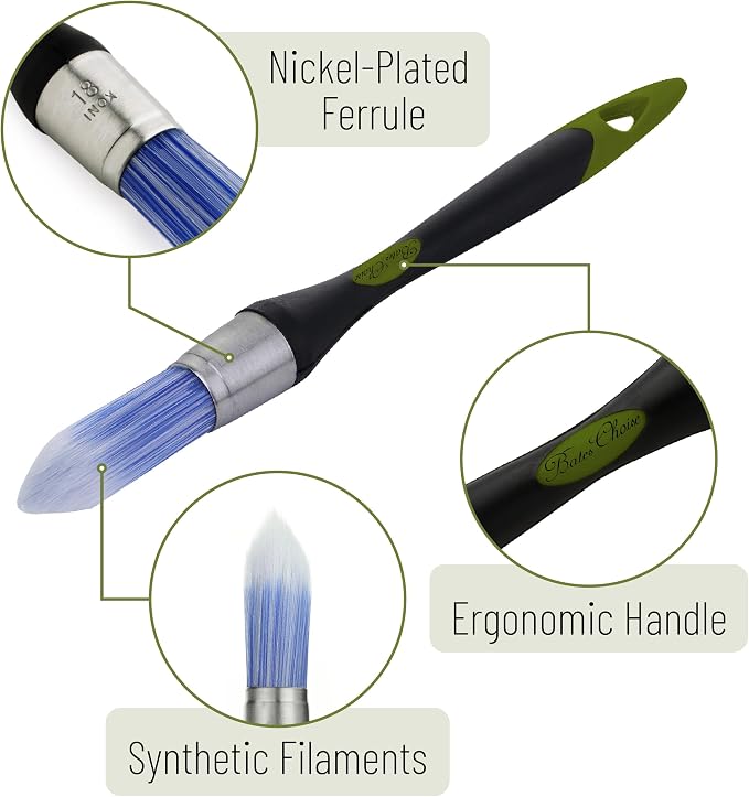 Bates- Trim Paint Brush, 0.6" Inch, Trim Brushes - Image 3