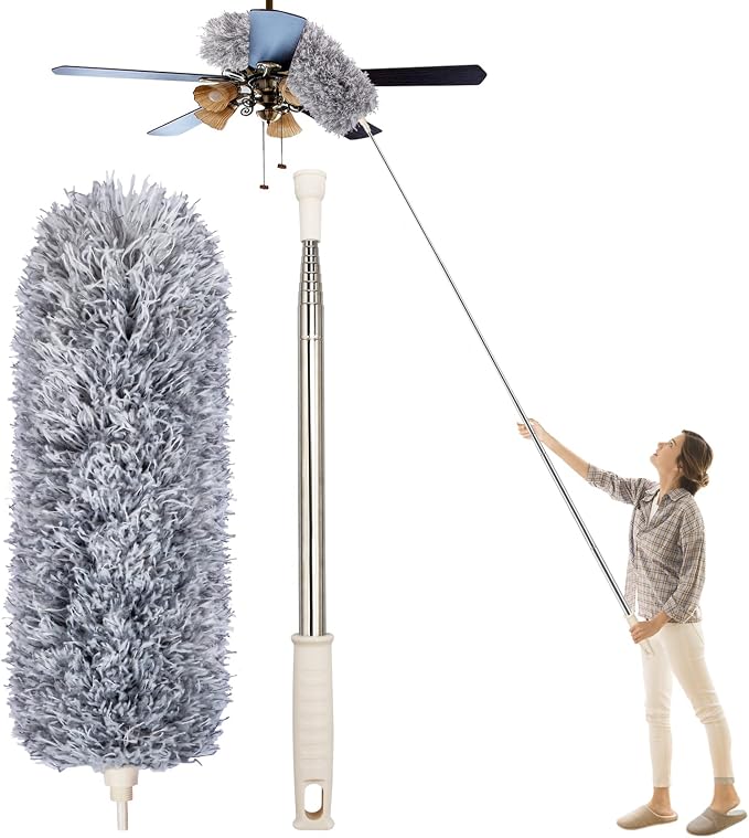 Dusters for Cleaning High Ceiling Fan, Newliton Microfiber Feather Duster by Newliton