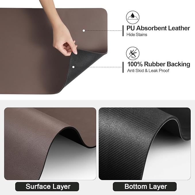 Dish Drying Mat for Kitchen Counter | Coffee Bar Mat for Countertops | Heat - Image 5