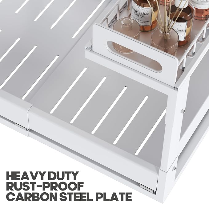 1 Pack-15.7"-25.7"W Expandable Under Sink Organizer - Image 6