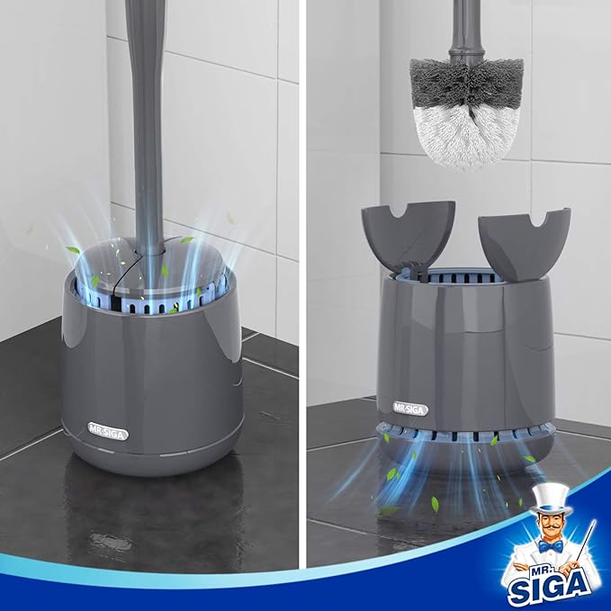 MR.SIGA Toilet Bowl Brush and Holder, - Image 4