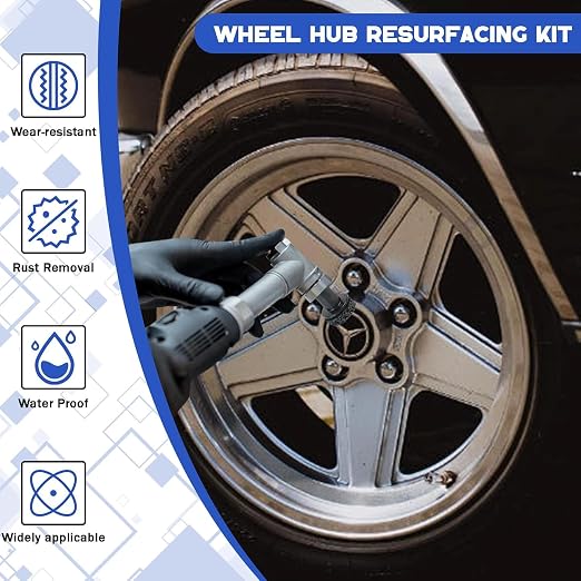 Inner Rim Cleaner & Wheel Hub Rust Removal Tool, Drill Attachment - Image 7
