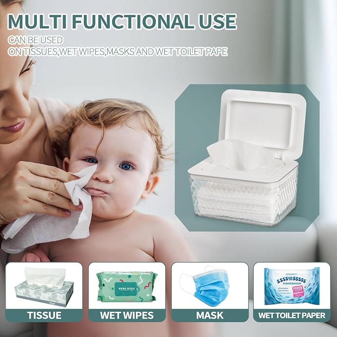 Wipes Dispenser, One-Handed Operation Wipe Holder - Image 5