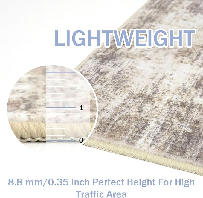 IOHOUZE Abstract Runner Rug 3x8 Ft Washable Runners - Image 5
