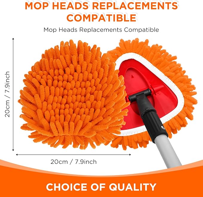 Baderke 3 Pack Chenille Mop Heads Replacements Compatible - Image 2
