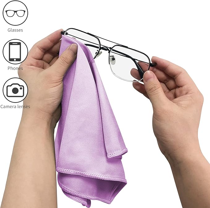 6 Pack Microfiber Glass Cleaning Cloth, 16 Inch X 16 Inch, Lint Free Quickly - Image 5