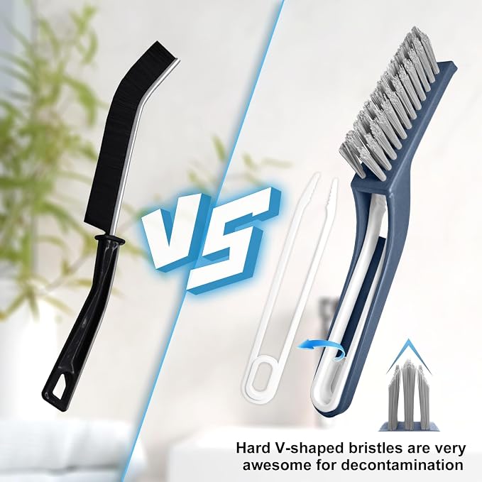 Bristle Brush - Hard Bristle Crevice Cleaning Brush Tools - Image 5