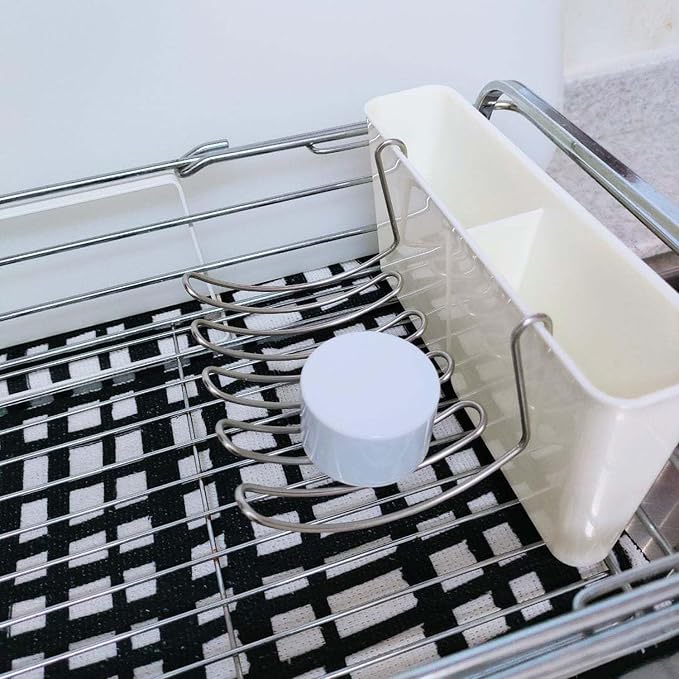 Kitchen Sponge Holder Kitchen Sink Caddy Organizer Attach to Standard Dish - Image 4