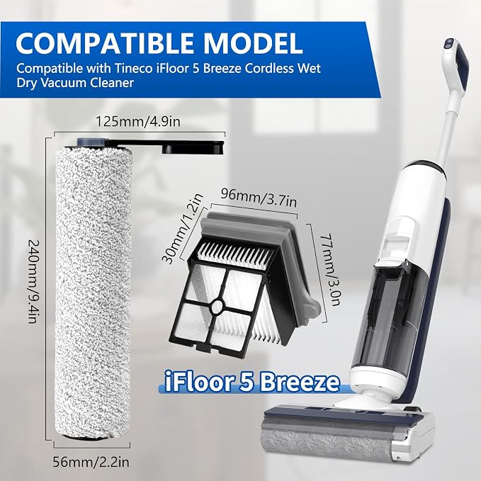 Roller Brush and Filters Replacement Compatible - Image 2