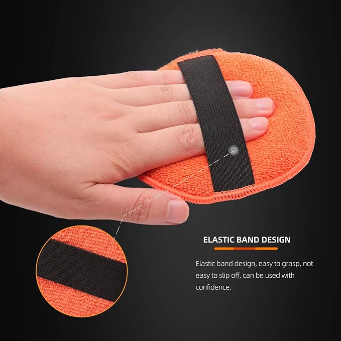 SPTA Microfiber Applicator Pads, Microfiber Buffing Cleaning Pads - Image 5