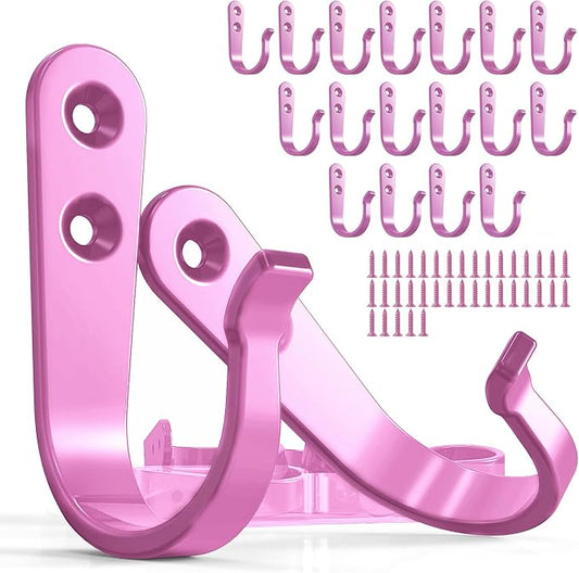20PCS Wall Hooks for hanging, Metal Wall Hooks for Coats, Coat hooks for Wall by BREYDROK