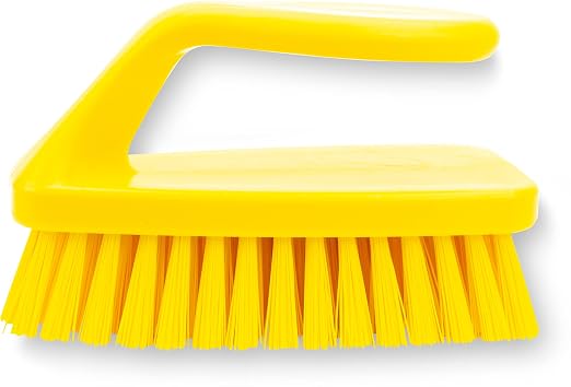 SPARTA Scrub Brush with Iron Shaped Handle and Stiff Bristles, Heavy Duty by SPARTA