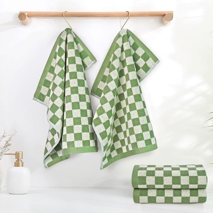 Jacquotha Wash Cloths Checkered 4 Pack - Image 2