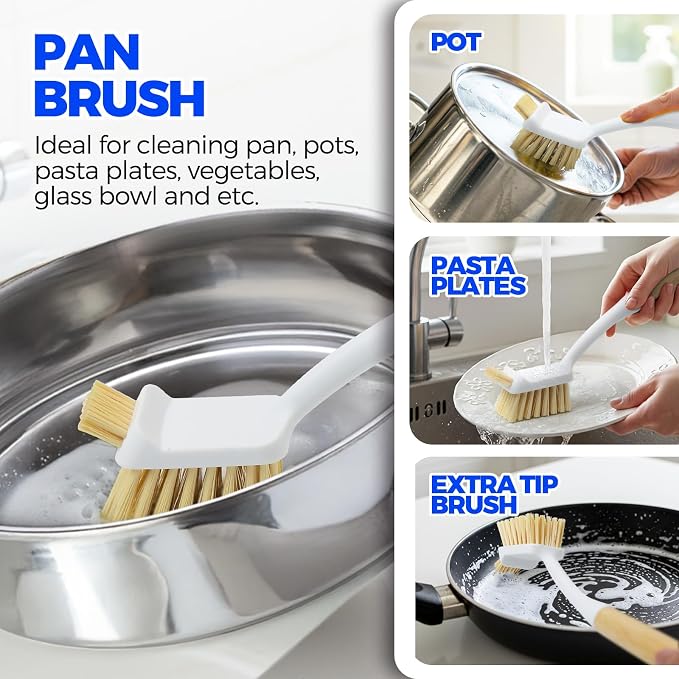 Holikme 6 Pack Dish Brush Set - Image 3