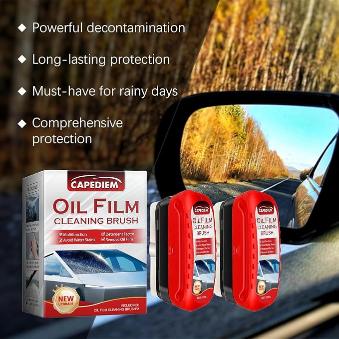 CAPEDIEM 2026 NEW Automotive Oil Film Cleaning Brush - Image 2