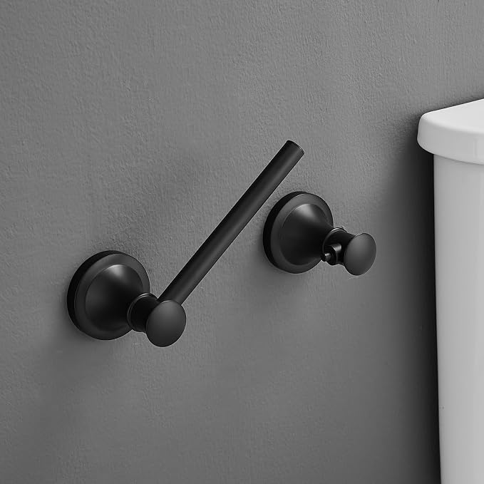 Hoimpro Wall Mounted Rustproof Toilet Tissue Paper Holder Bathroom Accessories - Image 6