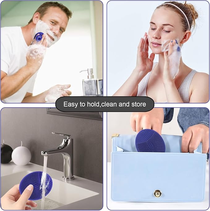 INNERNEED Silicone Face Cleansing Scrubber, Exfoliating Scrub Manual Handheld - Image 4
