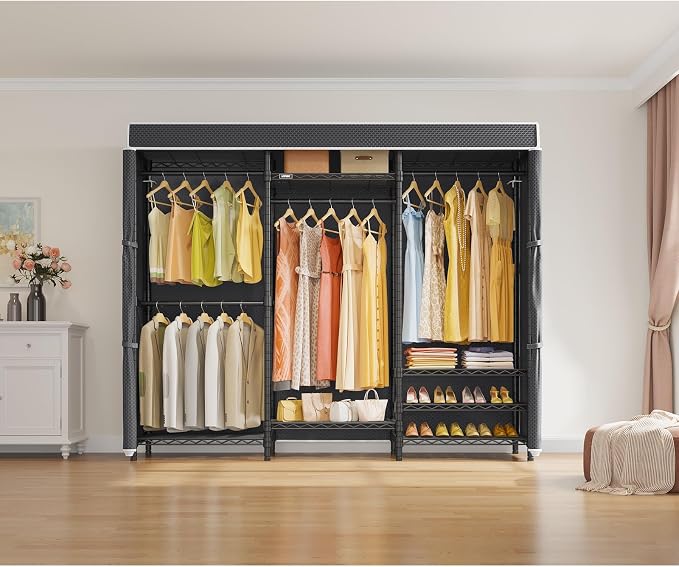 VIPEK V5C Heavy Duty Covered Clothes Rack Portable Closet Rack, Adjustable - Image 3