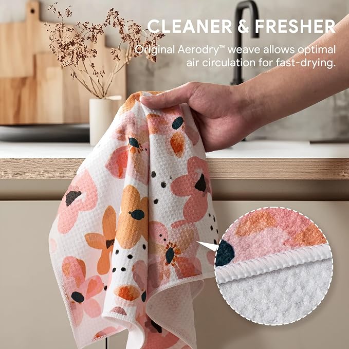 RECYCO Waffle Kitchen Towel Set of 2 - Image 4