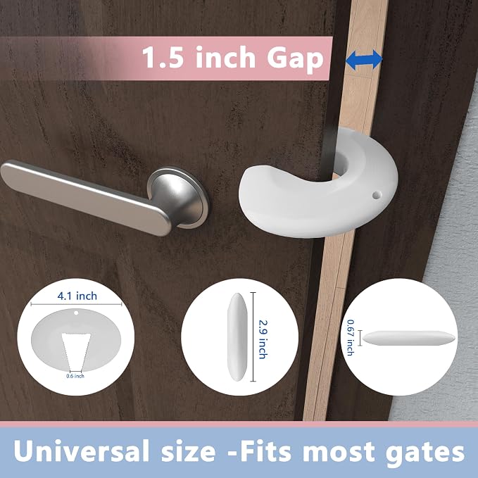 Door Pinch Guard and Door Slam Stopper, Durable Silicone Door Finger Pinch Guard - Image 5