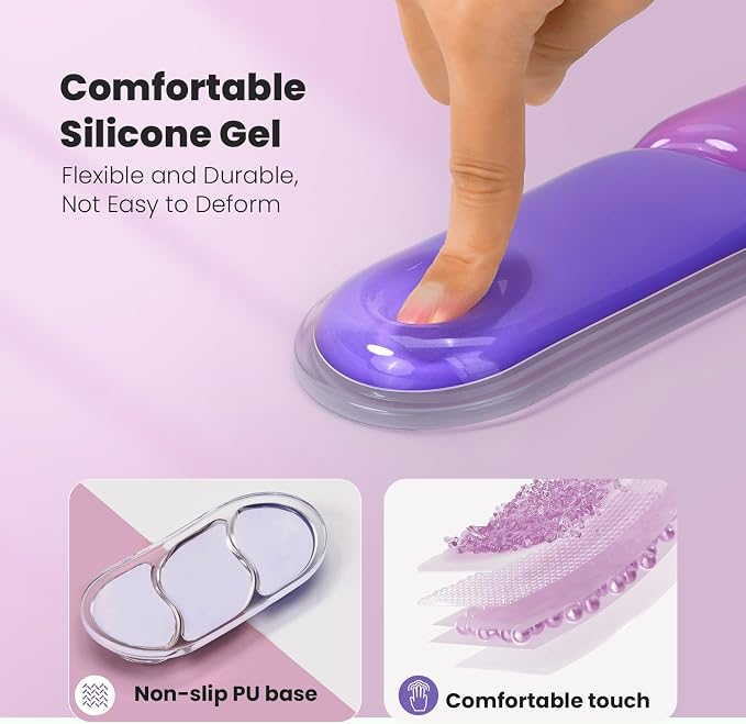 TECKNET Clear Gel Wrist Rest for Computer Keyboard, Ergonomic Gel Keyboard - Image 6
