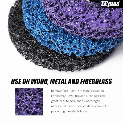 4" x5/8'' Stripping Discs Rust Remover Wheel Remove Paint and Oxidation Poly - Image 5