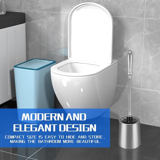 Toilet Brush and Holder 2 Pack - Image 4